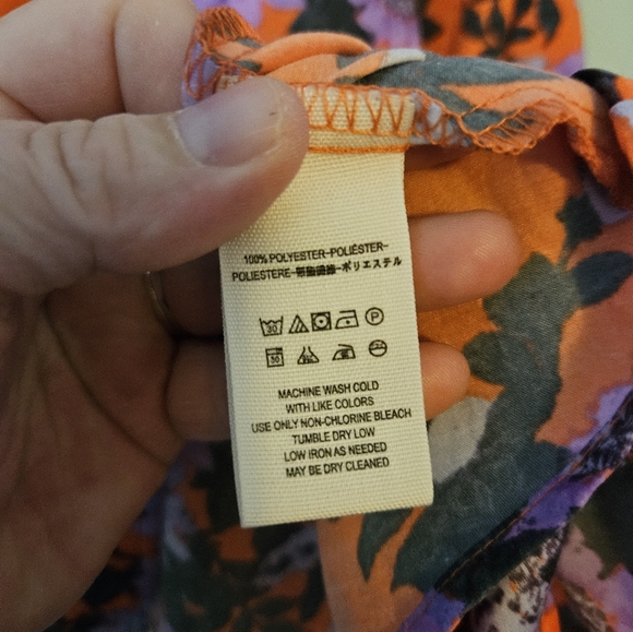 Free People Parker Floral Long Sleeve Dress size 8 - Picture 8 of 9